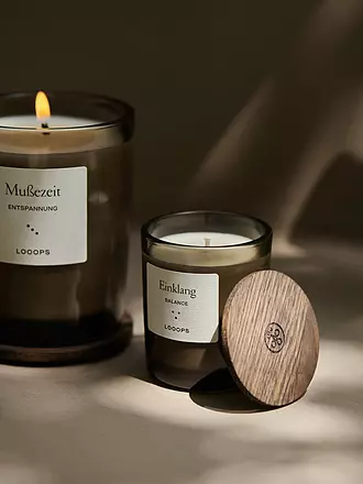 LOOOPS | Bougie parfumée 250g ROSENROT | dunkelgrün